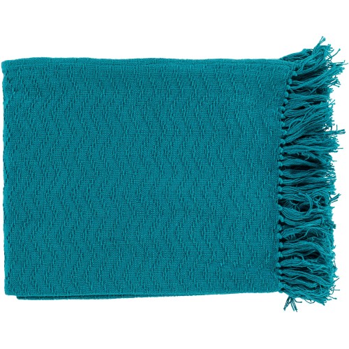 Blankets & Throws| Surya Teal 50-in x 60-in 1.5-lb - PI40823