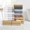 Bathroom Towels| Amrapur Overseas 6-Piece Coal Cotton Bath Towel Set (Reinhart Towel Set) - KY38541