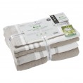 Bathroom Towels| Amrapur Overseas 6-Piece Tan Cotton Bath Towel Set (Reinhart Towel Set) - KS65445