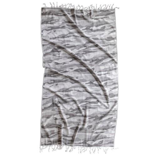 Bathroom Towels| Brielle Home Grey Cotton Bath Towel (Camo) - RG38617