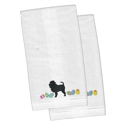 Bathroom Towels| Caroline's Treasures 2-Piece White Cotton Hand Towel (Dogs) - XB67522