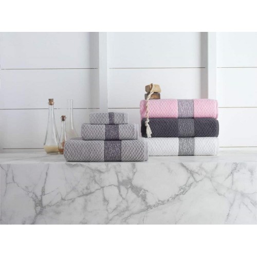 Bathroom Towels| Enchante Home 2-Piece Anthracite Turkish Cotton Bath Towel (Anton) - UE59853