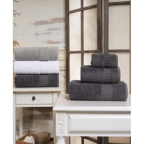 Bathroom Towels| Enchante Home 2-Piece White Turkish Cotton Bath Towel (Ela) - WP13544