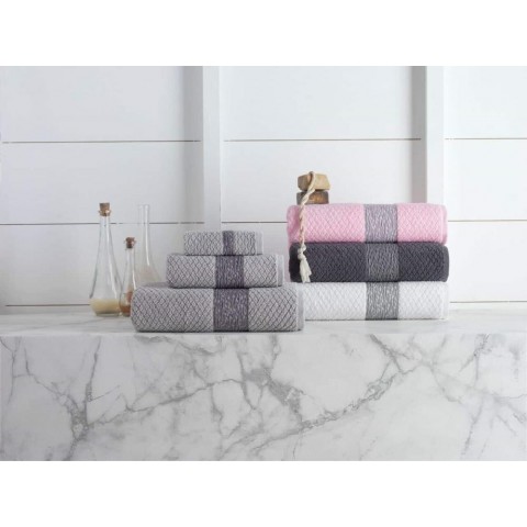 Bathroom Towels| Enchante Home 4-Piece Silver Turkish Cotton Bath Towel Set (Anton) - SA21952