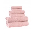 Bathroom Towels| Enchante Home 6-Piece Peach Turkish Cotton Bath Towel Set (Glossy) - UP35564