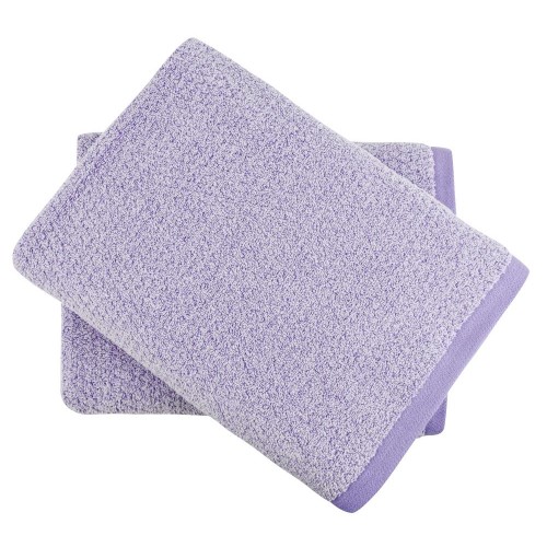 Bathroom Towels| Everplush 2-Piece Lavender Cotton Bath Sheet (Diamond Jacquard) - YM47785