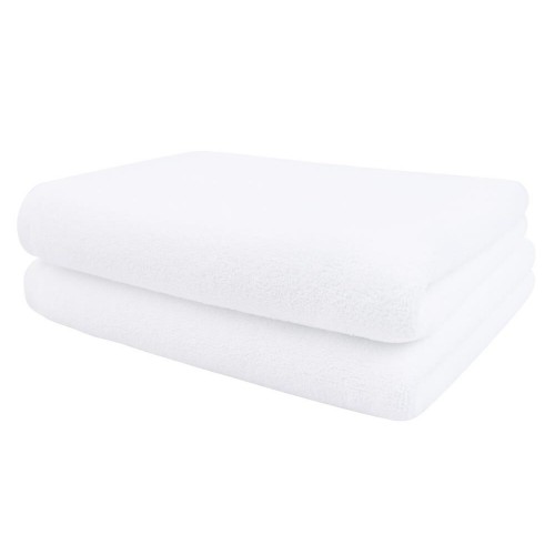 Bathroom Towels| Everplush 2-Piece White Cotton Hand Towel (Classic Hotel Towels) - AG63942