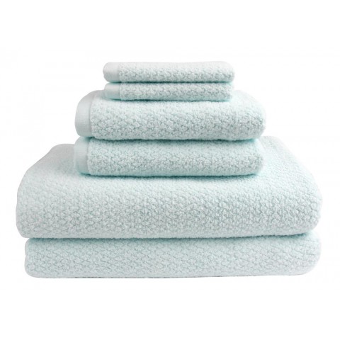 Bathroom Towels| Everplush 6-Piece Spearmint Cotton Bath Sheet (Diamond Jacquard Towels) - IF00956