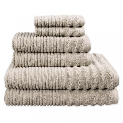 Bathroom Towels| Heirloom Manor Chateau Gray Cotton Bath Towel Set - LB92446