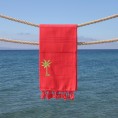 Bathroom Towels| Linum Home Textiles Coral Turkish Cotton Beach Towel (Summer Fun- Palm) - UZ18229