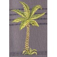 Bathroom Towels| Linum Home Textiles Grey Turkish Cotton Beach Towel (Summer Fun- Palm) - XI95924