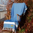 Bathroom Towels| Linum Home Textiles Royal Blue Turkish Cotton Beach Towel (Diamond- Rainbow Heart) - PH23083