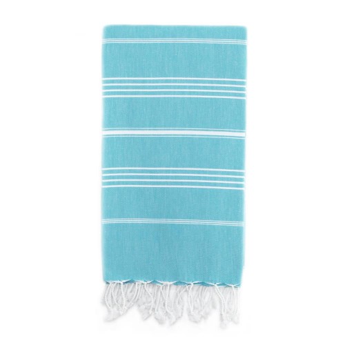Bathroom Towels| Linum Home Textiles Turquoise Turkish Cotton Beach Towel (Lucky) - YU50283