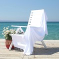 Bathroom Towels| Linum Home Textiles White Turkish Cotton Beach Towel (Summer Fun) - ZW30235