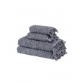 Bathroom Towels| OZAN PREMIUM HOME 4-Piece Dark Gray Turkish Cotton Bath Towel Set (Atlantis) - MH32055