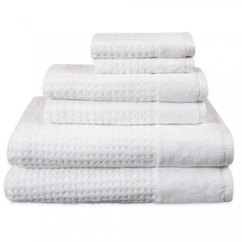 Bathroom Towels| Sapphire Resort White Cotton Bath Towel Set - NV93078