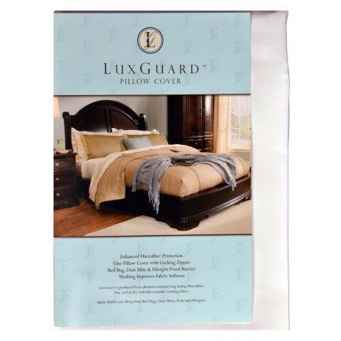 Pillow Protectors| Sleep Safe ZipCovers King Polyester Pillow Protector with Bed Bug Protection - QJ46001