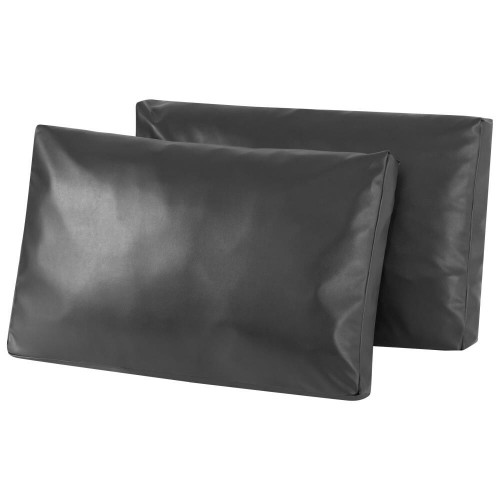 Pillow Protectors| Subrtex Pu Waterproof Stretch Leather Pillow Cover (2, Light Gray) - MM92755