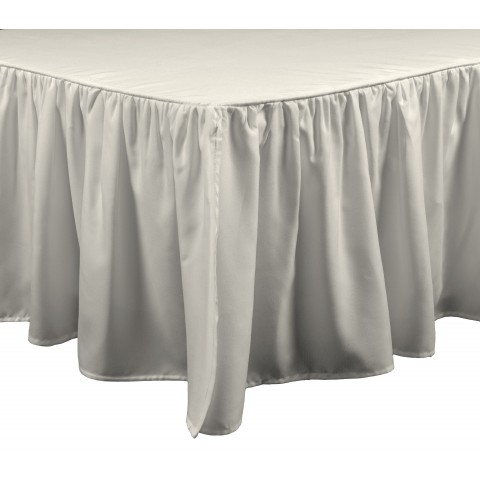 Bed Skirts| Brielle Home Bedskirt Cal King Ivory - QV04250