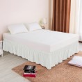 Bed Skirts| Subrtex Elegant Soft Replaceable Wrap Around Ruffled Bed Skirt(Full, White) - US72681