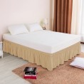 Bed Skirts| Subrtex Elegant Soft Replaceable Wrap Around Ruffled Bed Skirt(Queen, Sand) - OA20558