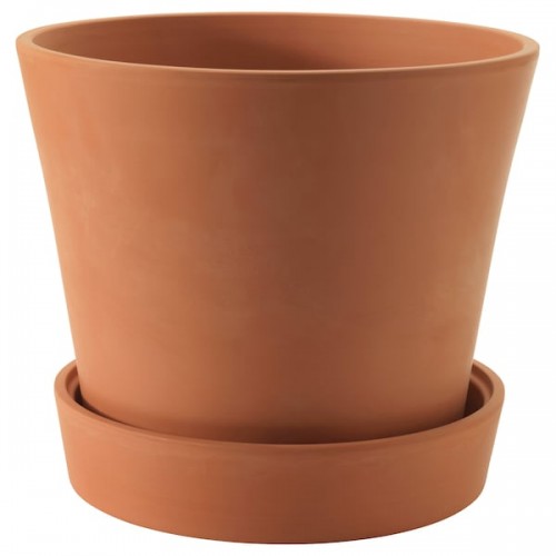 INGEFÄRA Plant pot with saucer