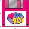 90's Party Supplies Party Pack of Floppy Disk Napkins CD Paper Plates 90's Tablecover and Balloons Serves 16 …