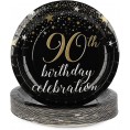 90th Birthday Party Pack Dinnerware Banner Tablecloth Serves 24 99 Pieces
