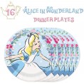 Alice In Wonderland Birthday Party Supplies Pack For 16 With Plates Napkins Tablecover Cutouts and Pin By Another Dream