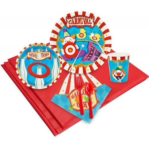 BirthdayExpress Carnival Games Party Supplies Party Pack for 24