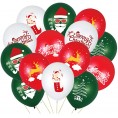 HPYDIY Christmas Party Decoration Packs 74 Pcs Merry Christmas Party Supplies Kits with Paper Fans Balloons Banners Hanging Swirls and Photo Props