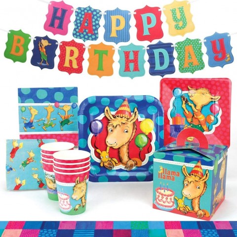 Llama Llama Birthday Party Supplies Deluxe Birthday Party Pack 74 Piece Set by Prime Party