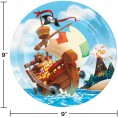 Pirate Ship Treasure Chest Birthday Baby Shower Party Supplies Plates and Napkins Bundle Pack for 16 Guests Plus Party Planning Checklist by Mikes Super Store