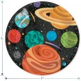 Space and Galaxy Party Supplies and Decorations Outer Space Planet Dinner Party Pack Paper Plates Napkins Cups Table Cover and Birthday Banner Set Serves 16
