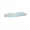 Bathroom Rugs & Mats| Bath Bliss Iridescent 27.56-in x 15.16-in Clear PVC Bath Mat - NQ64671