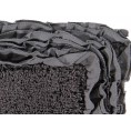 Bathroom Rugs & Mats| Better Trends Shaggy Border Bath Rug 30-in x 30-in Grey Cotton Bath Rug - LB49740