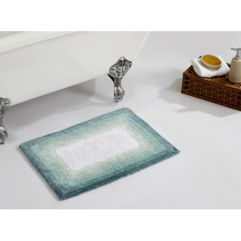 Bathroom Rugs & Mats| Better Trends Torrent Bath Rug 24-in x 17-in Turquise Cotton Bath Rug - MO48442