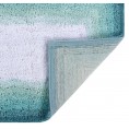 Bathroom Rugs & Mats| Better Trends Torrent Bath Rug 60-in x 20-in Turquise Cotton Bath Rug - ME10757