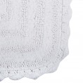Bathroom Rugs & Mats| DII 24-in x 24-in White Cotton Bath Mat - HE09193