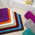 Bathroom Rugs & Mats| Hastings Home Hastings Home Bathroom Mats 32-in x 21-in Orange Polyester Memory Foam Bath Mat - LK78241