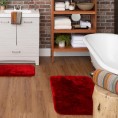 Bathroom Rugs & Mats| Mohawk Home Royal bath 40-in x 24-in Scarlet Nylon Bath Rug - XV54284