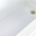 Bathroom Rugs & Mats| Style Selections 36-in x 17-in White Polyester Bath Mat - HB83508