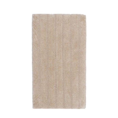 Bathroom Rugs & Mats| undefined Linear 30-in x 20-in Stone Cotton Bath Rug - HN97336