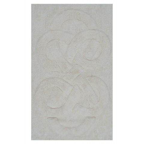 Bathroom Rugs & Mats| undefined Tuft Twisted 24-in x 17-in Ivory Cotton Bath Rug - KG78430
