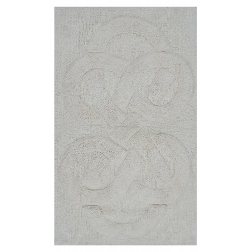 Bathroom Rugs & Mats| undefined Tuft Twisted 24-in x 17-in Ivory Cotton Bath Rug - KG78430