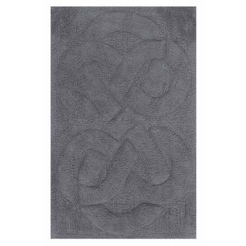 Bathroom Rugs & Mats| undefined Tuft Twisted 40-in x 24-in Silver Cotton Bath Rug - AK77559