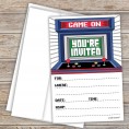 Arcade Birthday Party Invitations 20 Count with Envelopes Video Game Birthday