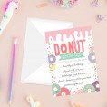 Donut Birthday Party Invitations 25 Fill In The Blank Party Sweet Invites 5" x 7" Rainbow Sprinkles Party Invitation Made In The USA