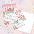Donut Birthday Party Invitations 25 Fill In The Blank Party Sweet Invites 5" x 7" Rainbow Sprinkles Party Invitation Made In The USA