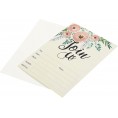 Watercolor Join Us Invitation Cards 50 Fill-In Floral Classy Invites with Envelopes for Kids Birthday Bridal Shower Wedding 5 x 7 Inches Postcard Style